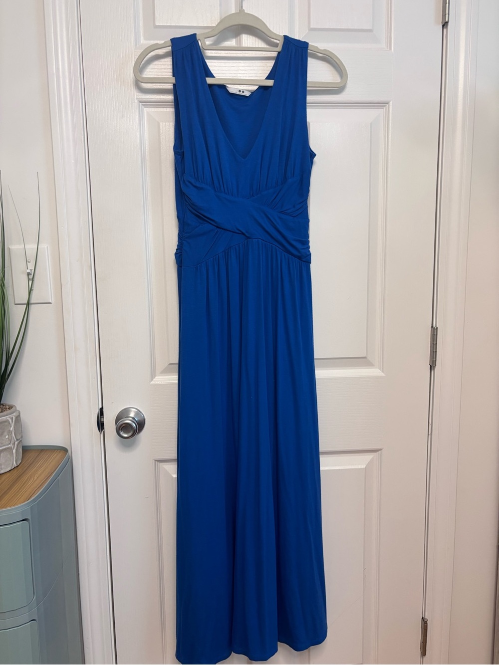 Three Dots Cobalt Blue Sleeveless Maxi Dress